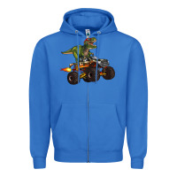 True Royal monster truck and t rex dinosaur Zipper Hoodie - Artiststas