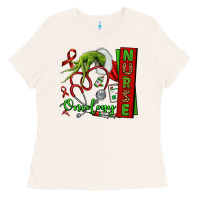 Bone Christmas Character Nurse Ladies Tee - NancyCooperArtShop
