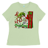 Matcha Christmas Character Nurse Ladies Tee - NancyCooperArtShop