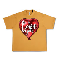 Peanut Butter I love you heart balloon Valentine's Day Urban Heavy Tee - HowdyJamesFarm