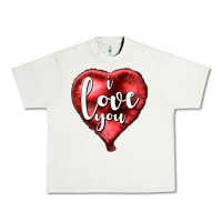 Pistachio I love you heart balloon Valentine's Day Urban Heavy Tee - HowdyJamesFarm