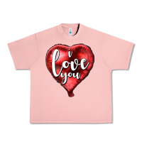 Salmon I love you heart balloon Valentine's Day Urban Heavy Tee - HowdyJamesFarm