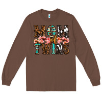 Chestnut mom of twins Long Sleeve Tee - OliviaCreatesArt