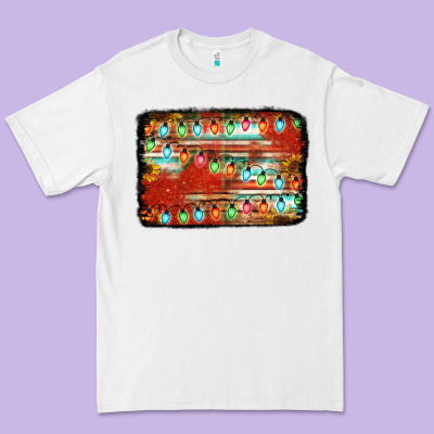 Christmas Serape Sunflower Background Premium Tee Designed By Jasminsmagicworld