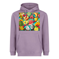 Lavender summer fruits Heavyweight Hoodie - BarkalooDesign