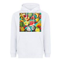 White summer fruits Heavyweight Hoodie - BarkalooDesign