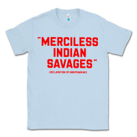 Dusty Blue merciless indian savages Classic Tee - longCreatives
