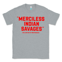 Heather Grey merciless indian savages Classic Tee - longCreatives
