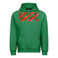 Emerald leopar and cowhide with mistletoe Urban Hoodie - AdoDesignShop