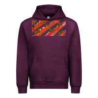 Mauve Wine leopar and cowhide with mistletoe Urban Hoodie - AdoDesignShop