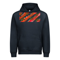 Navy leopar and cowhide with mistletoe Urban Hoodie - AdoDesignShop