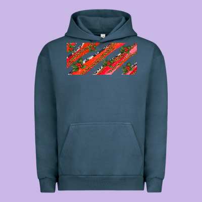 Leopar And Cowhide With Mistletoe Urban Hoodie Designed By Adodesignshop