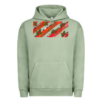 Pigment Oil Green leopar and cowhide with mistletoe Urban Hoodie - AdoDesignShop