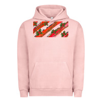 Pigment Salmon leopar and cowhide with mistletoe Urban Hoodie - AdoDesignShop