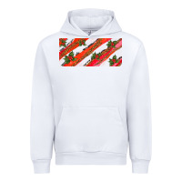 White leopar and cowhide with mistletoe Urban Hoodie - AdoDesignShop