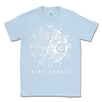 Dusty Blue Time Travel Traveler Watch Vintage Clock Steampunk Gift Classic Tee - longCreatives
