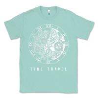Seafoam Time Travel Traveler Watch Vintage Clock Steampunk Gift Classic Tee - longCreatives