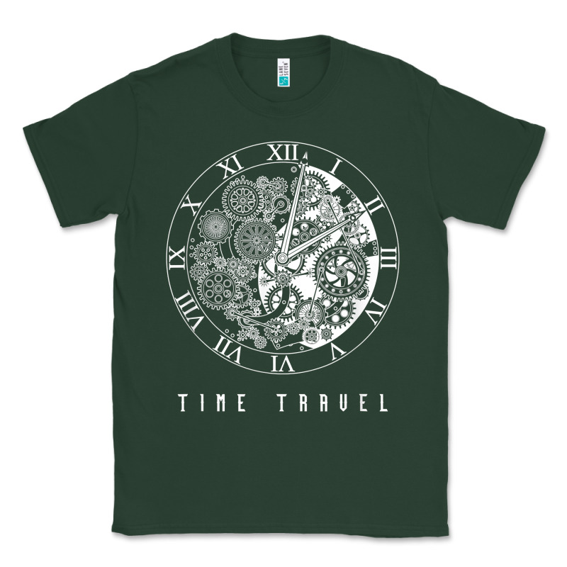 Time Travel Traveler Watch Vintage Clock Steampunk Gift Classic Tee by longCreatives | Teevron