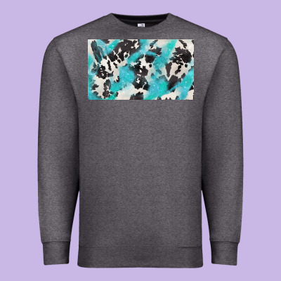 Cowhide Glitter  Cup Premium Sweatshirt Designed By Barkaloodesign