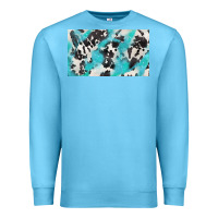 Ocean Blue cowhide glitter  cup Premium Sweatshirt - BarkalooDesign