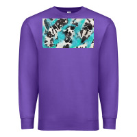 Purple cowhide glitter  cup Premium Sweatshirt - BarkalooDesign