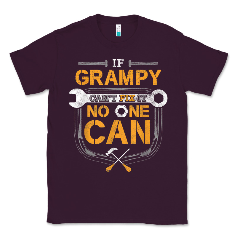 Mens Grampy Funny Handyman Fix It Fathers Day Gift Classic Tee by longCreatives | Teevron
