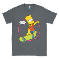 Charcoal Heather The Simpsons Bart Simpson Eat My Shorts Classic Tee - longCreatives