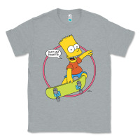 Heather Grey The Simpsons Bart Simpson Eat My Shorts Classic Tee - longCreatives