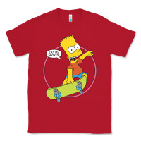 Red The Simpsons Bart Simpson Eat My Shorts Classic Tee - longCreatives