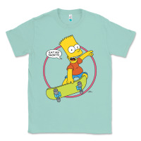 Seafoam The Simpsons Bart Simpson Eat My Shorts Classic Tee - longCreatives