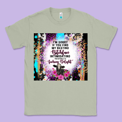 I'm Sorry If You Find My Resting Bitchface Intimid Classic Tee Designed By Tumblerdesignbyshophia