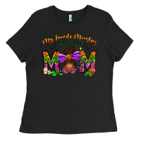 Black My Favorite Monsters Call Me Mom Ladies Tee - texasbilliewilder