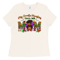 Bone My Favorite Monsters Call Me Mom Ladies Tee - texasbilliewilder