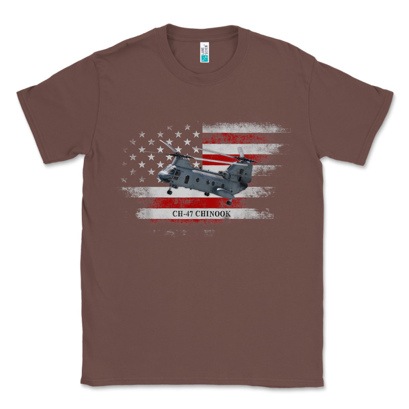 Ch-47 Chinook Helicopter Usa Flag Helicopter Pilot Gifts Classic Tee by longCreatives | Teevron