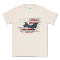 Natural CH-47 Chinook Helicopter USA Flag Helicopter Pilot Gifts Classic Tee - longCreatives