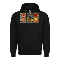 Black forklift sippy Zipper Hoodie - Artiststas