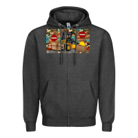 Charcoal Heather forklift sippy Zipper Hoodie - Artiststas