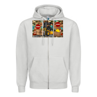 Dove Grey forklift sippy Zipper Hoodie - Artiststas