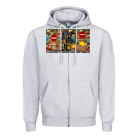 Heather Grey forklift sippy Zipper Hoodie - Artiststas