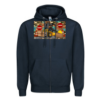 Navy forklift sippy Zipper Hoodie - Artiststas