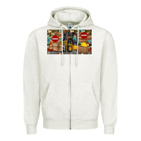 Oatmeal Heather forklift sippy Zipper Hoodie - Artiststas