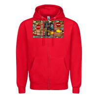 Red forklift sippy Zipper Hoodie - Artiststas