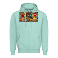 Seafoam forklift sippy Zipper Hoodie - Artiststas