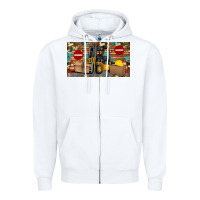 White forklift sippy Zipper Hoodie - Artiststas