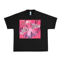 Black cancer awareness american flag Urban Heavy Tee - CowGirlArtShop