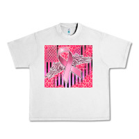Lunar Rock cancer awareness american flag Urban Heavy Tee - CowGirlArtShop