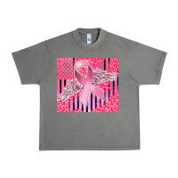 Tornado cancer awareness american flag Urban Heavy Tee - CowGirlArtShop