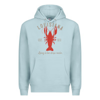 Blue Mist Louisiana Crawfish T Laissez le bon temps rouler Premium Hoodie - longCreatives