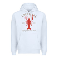 White Louisiana Crawfish T Laissez le bon temps rouler Premium Hoodie - longCreatives
