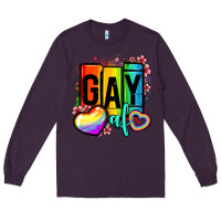 Plum gay af Long Sleeve Tee - OliviaCreatesArt